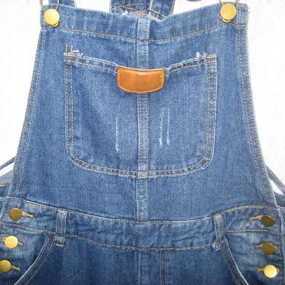 NWT Ava Costume Denim Overalls-Destroyed-SZ Small - Picture 4 of 15